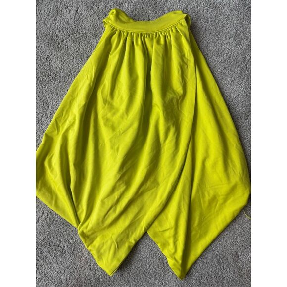 NWT Superdown Emani wrap crop top in chartreuse, Med $70 F11 - Picture 3 of 7